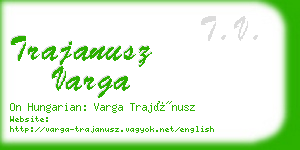 trajanusz varga business card